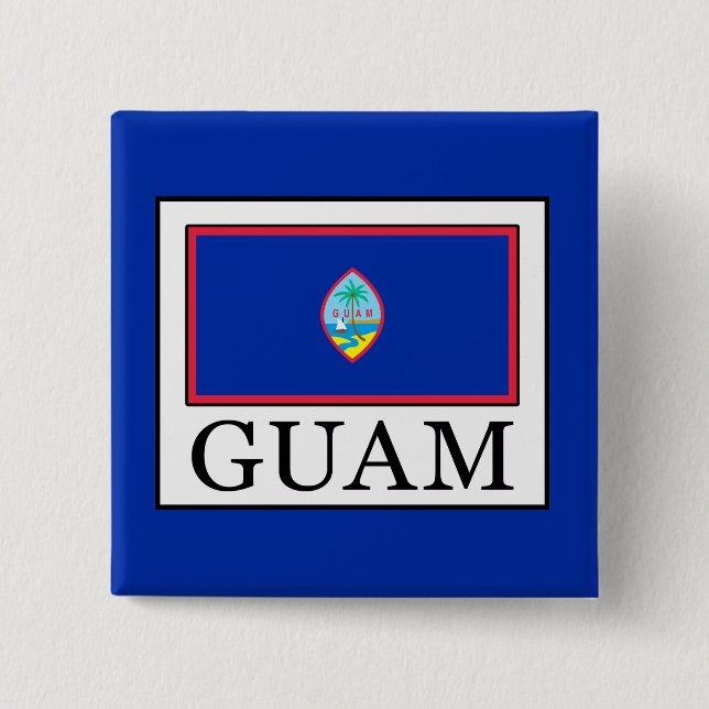 Guam 15 Cm Square Badge (Front)