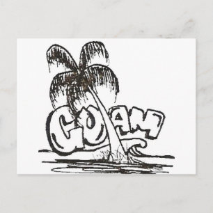 guam b&w postcard
