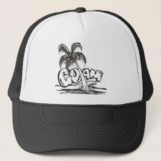 guam b&w trucker hat