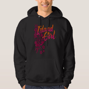 Guam Chamorrita Flower Guam Island Guamian Girl Ch Hoodie