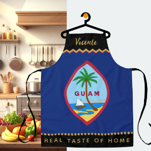 Guam Chefs Apron, Kitchen, Guamanian Flag Apron
