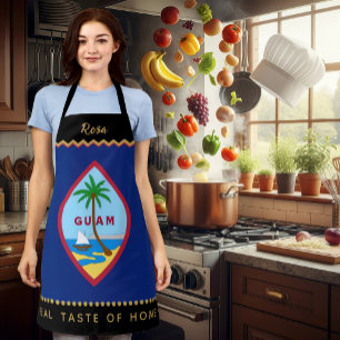 Guam Chefs Apron, USA, Guamanian Flag Apron