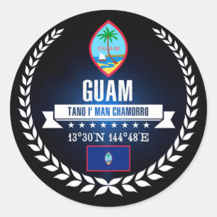 Guam Classic Round Sticker