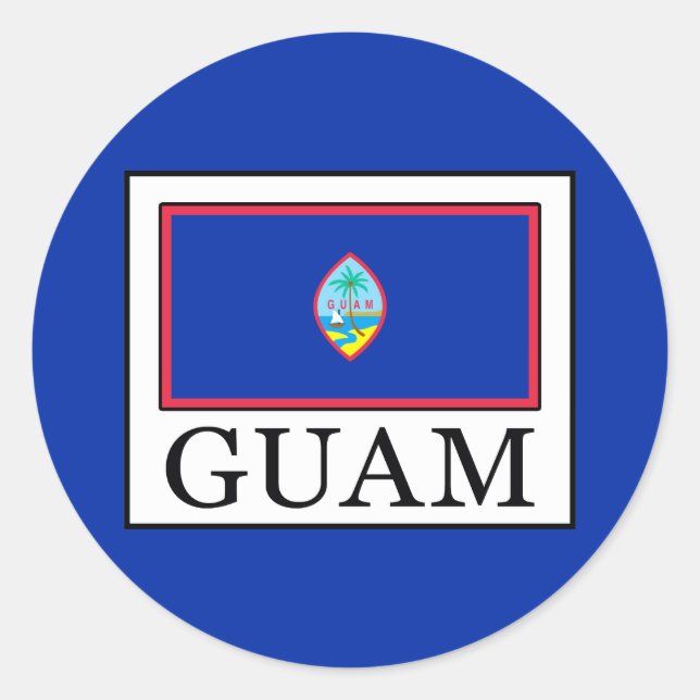 Guam Classic Round Sticker (Front)