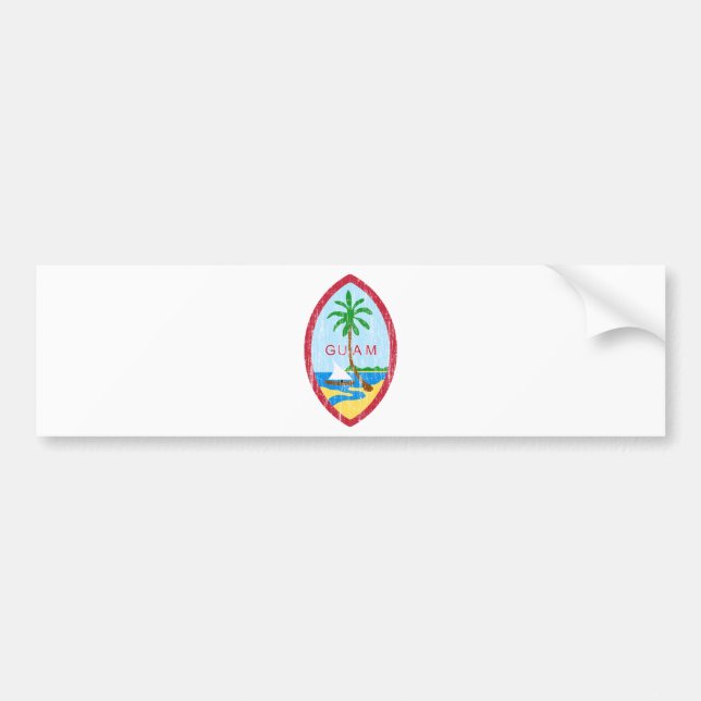 Guam Coat Of Arms Bumper Sticker (Front)