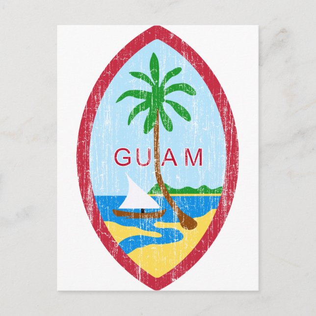 Guam Coat Of Arms Postcard (Front)