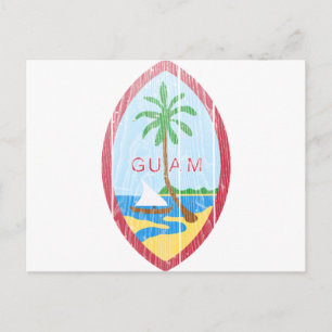 Guam Coat Of Arms Postcard
