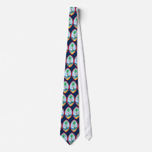 Guam Coat of Arms Tiled Tie