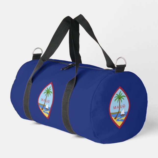 Guam flag duffle bag (Left Corner)