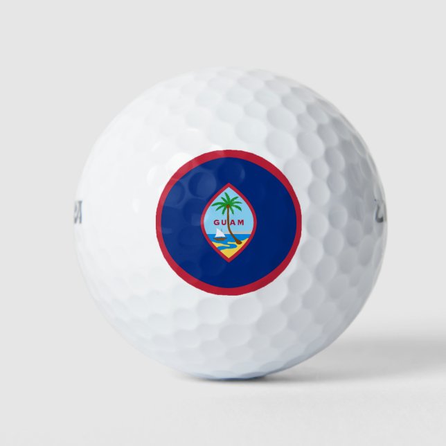 Guam Flag Golf Balls (Front)