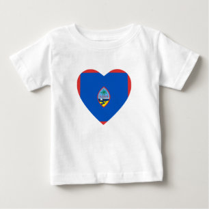 Guam Flag Heart T-Shirt