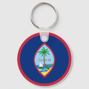 Guam flag key ring