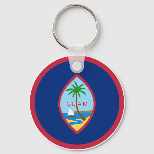 Guam flag  key ring (Front)