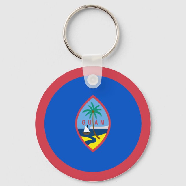 Guam Flag Key Ring (Front)