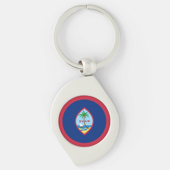 Guam Flag Key Ring (Front)