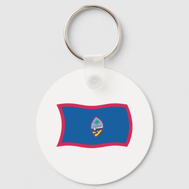 Guam Flag Keychain (Front)