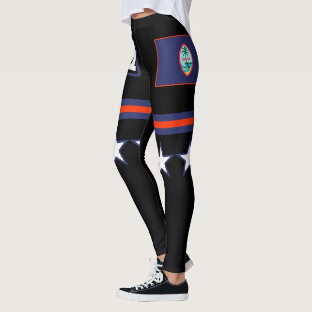 Guam Flag Leggings (Left)