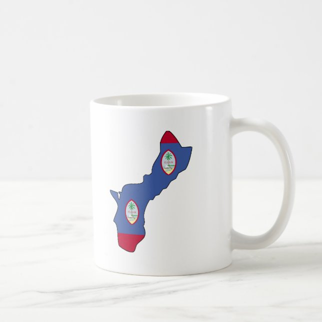 Guam flag map coffee mug (Right)