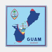 Guam Flag Map & Seal