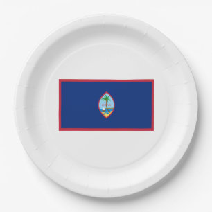 Guam Flag Paper Plate