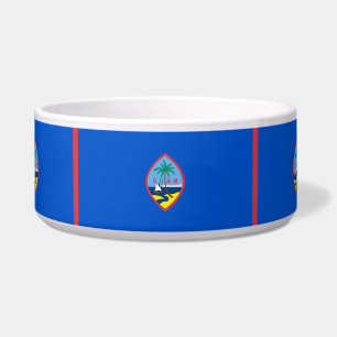 Guam Flag Pet Bowl