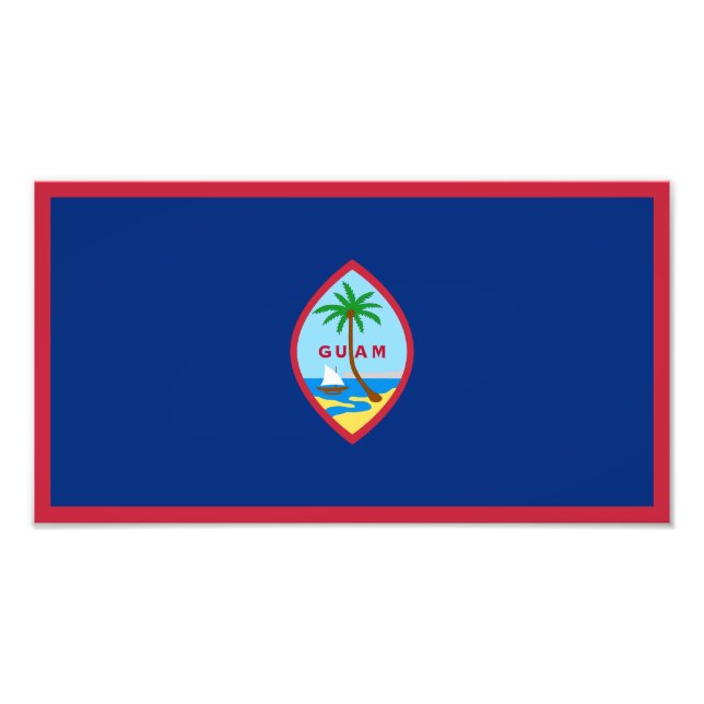 Guam Flag Photo Print (Front)