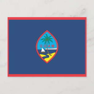 GUAM FLAG POSTCARD