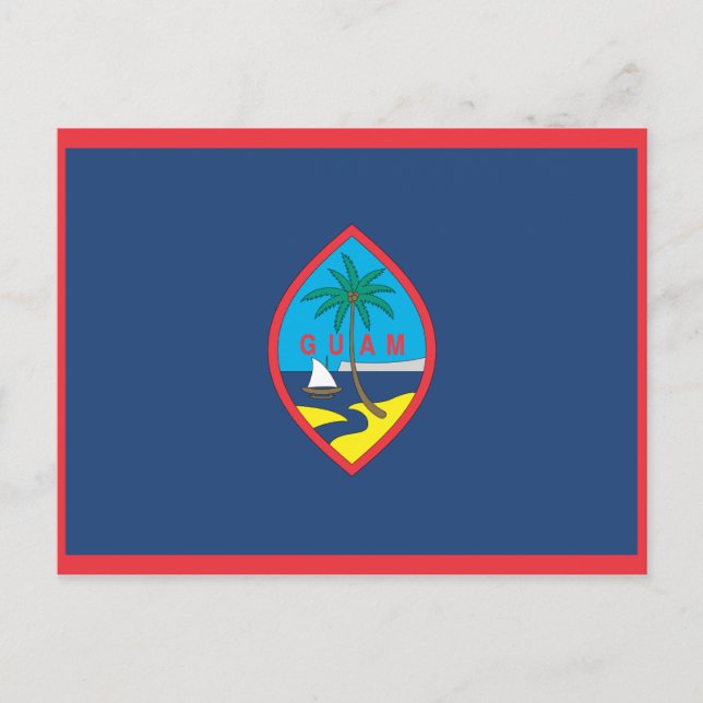 GUAM FLAG POSTCARD (Front)