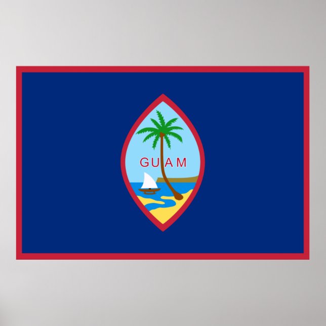Guam flag  poster (Front)