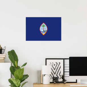 Guam flag poster