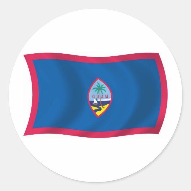 Guam Flag Sticker (Front)