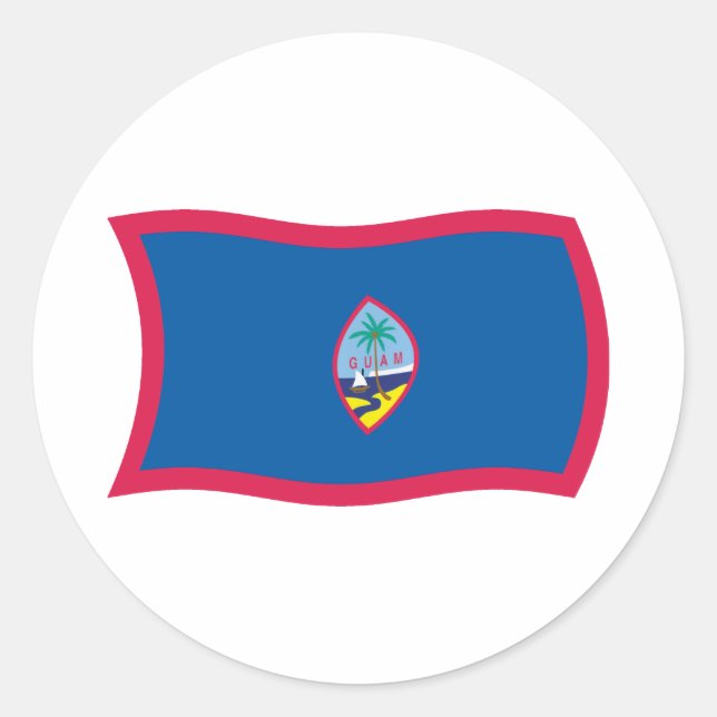Guam Flag Sticker (Front)