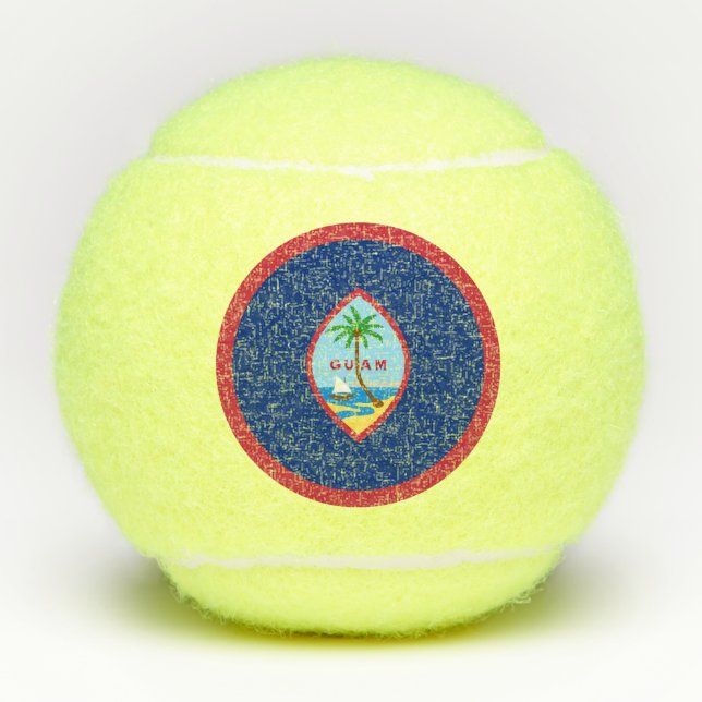 Guam Flag Tennis Balls (Front)