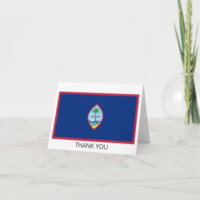 Guam Flag Thank You Card (Front)