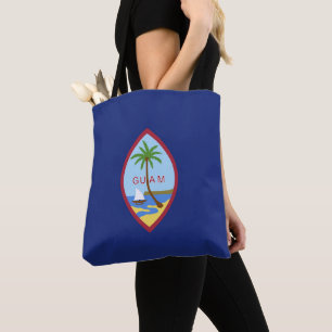 Guam flag tote bag