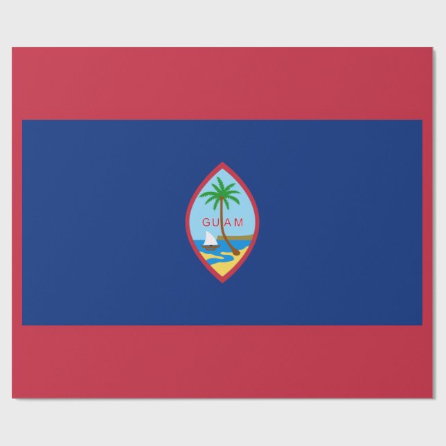 Guam Flag Wrapping Paper (Flat)