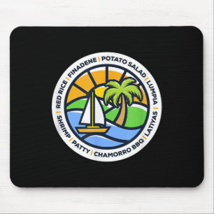 Guam Food - Finadene, Red Rice, Lumpia, Chamorro B Mouse Pad