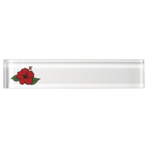 Guam Hibiscus Name Plate & Desk Signs