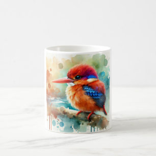 Guam kingfisher 310724AREF135 - Watercolor Coffee Mug