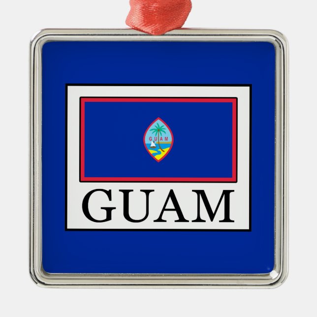 Guam Metal Tree Decoration (Front)