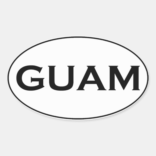 GUAM OVAL STICKER (Front)
