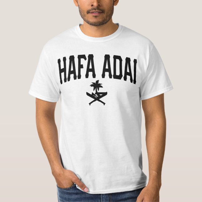 GUAM RUN 671 Hafa Adai All Caps T-Shirt (Front)
