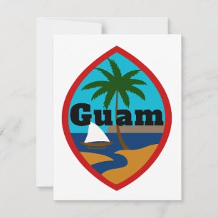 Guam Seal Open Book Card