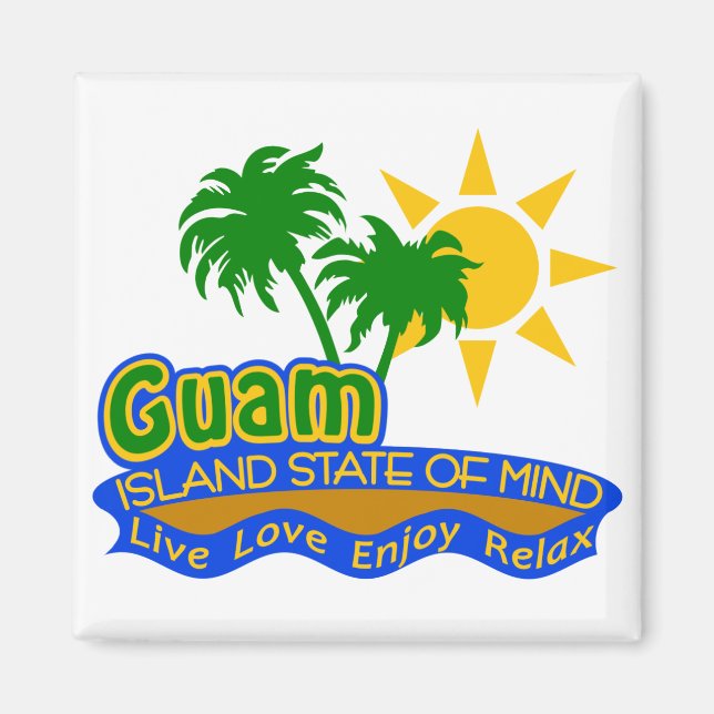 Guam State of Mind magnet (Front)