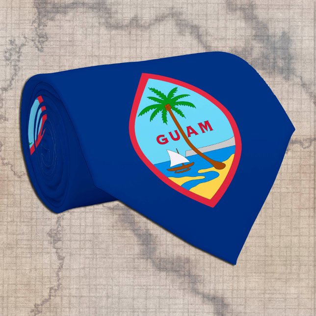 Guam Tie, business fashion USA, Guamanian Flag Tie (Creator Uploaded)