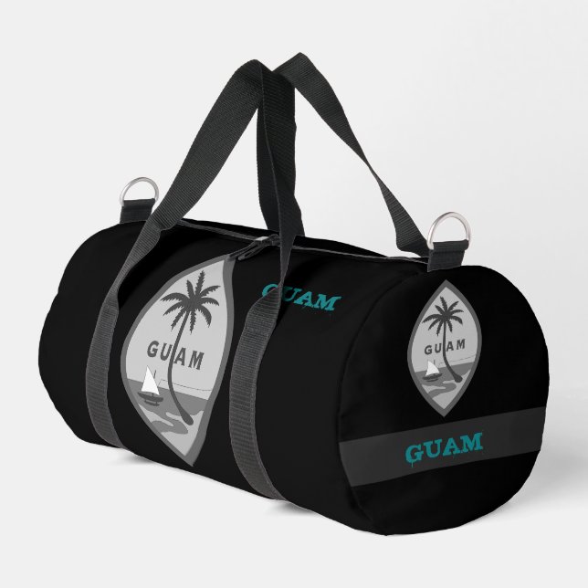 Guam travel bag, Guamaian coat of arms / flag Duffle Bag (Left Corner)