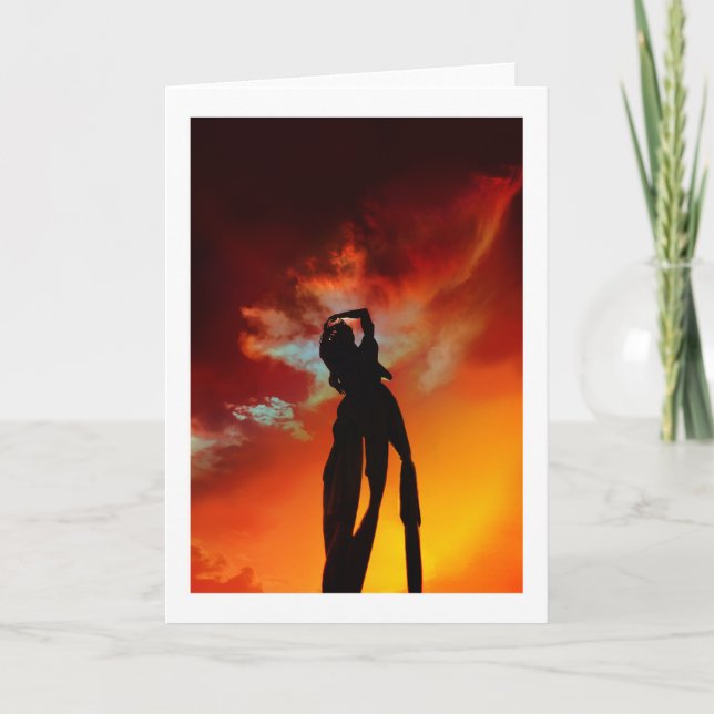 GUAM Two Lovers Point Sunset Thank You Card (Front)