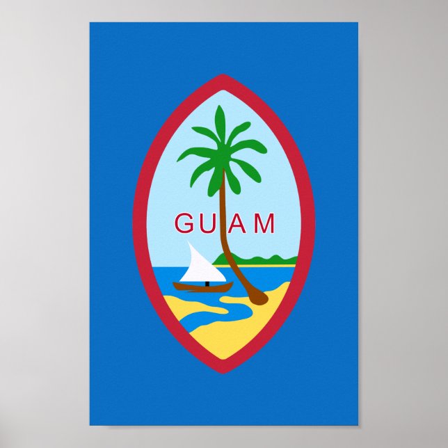 Guamanian  coat of arms poster (Front)