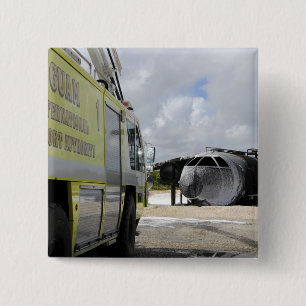 Guam's WONPAT Airport 15 Cm Square Badge