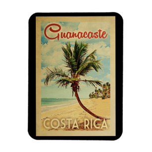Guanacaste Palm Tree Vintage Travel Magnet